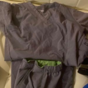 Jockey grey scrub set xxs